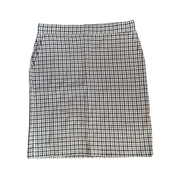 LANDS’ END PLAID Stretchy Pencil Skirt MEDIUM - Picture 1 of 11